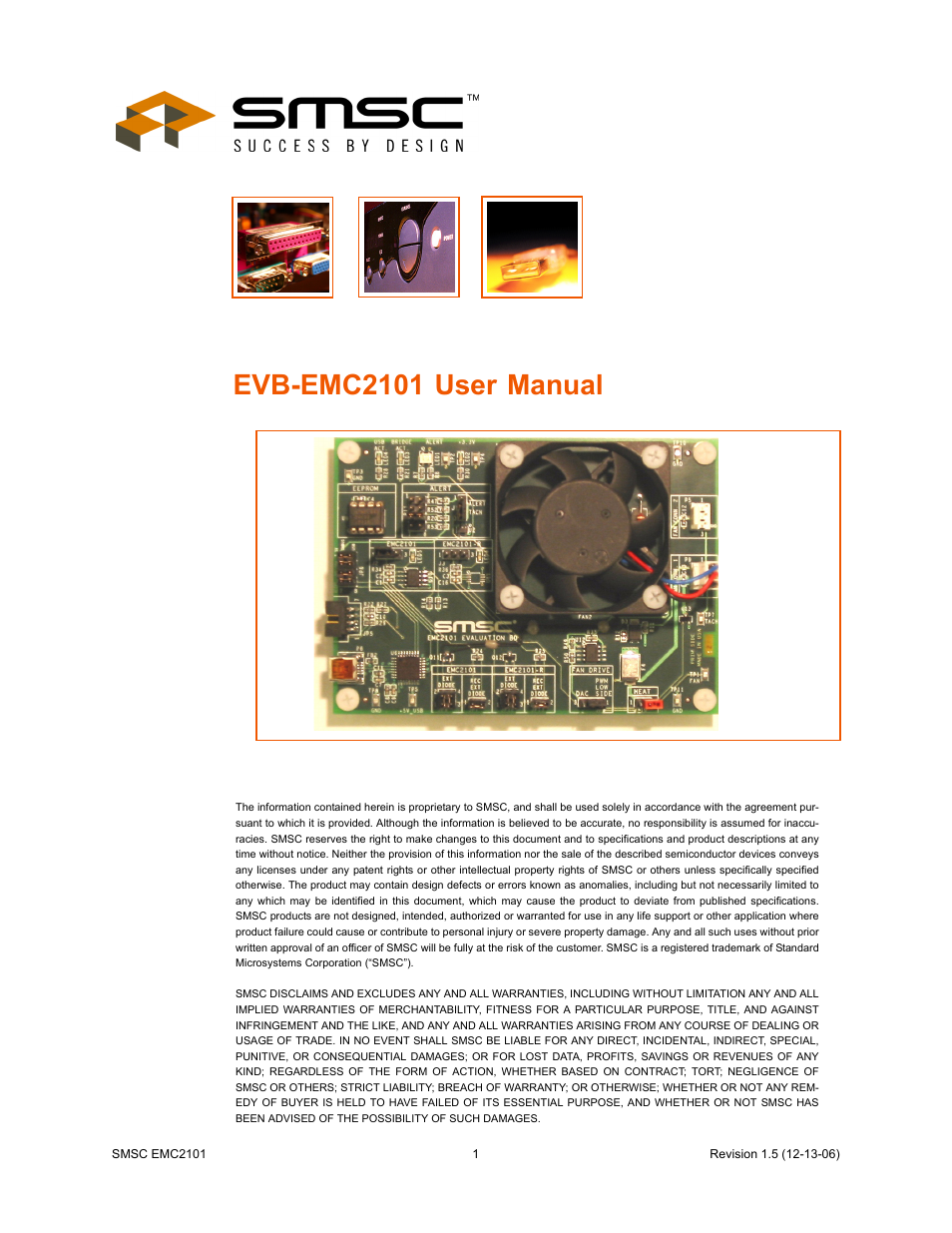 SMSC EVB-EMC2101 User Manual | 12 pages