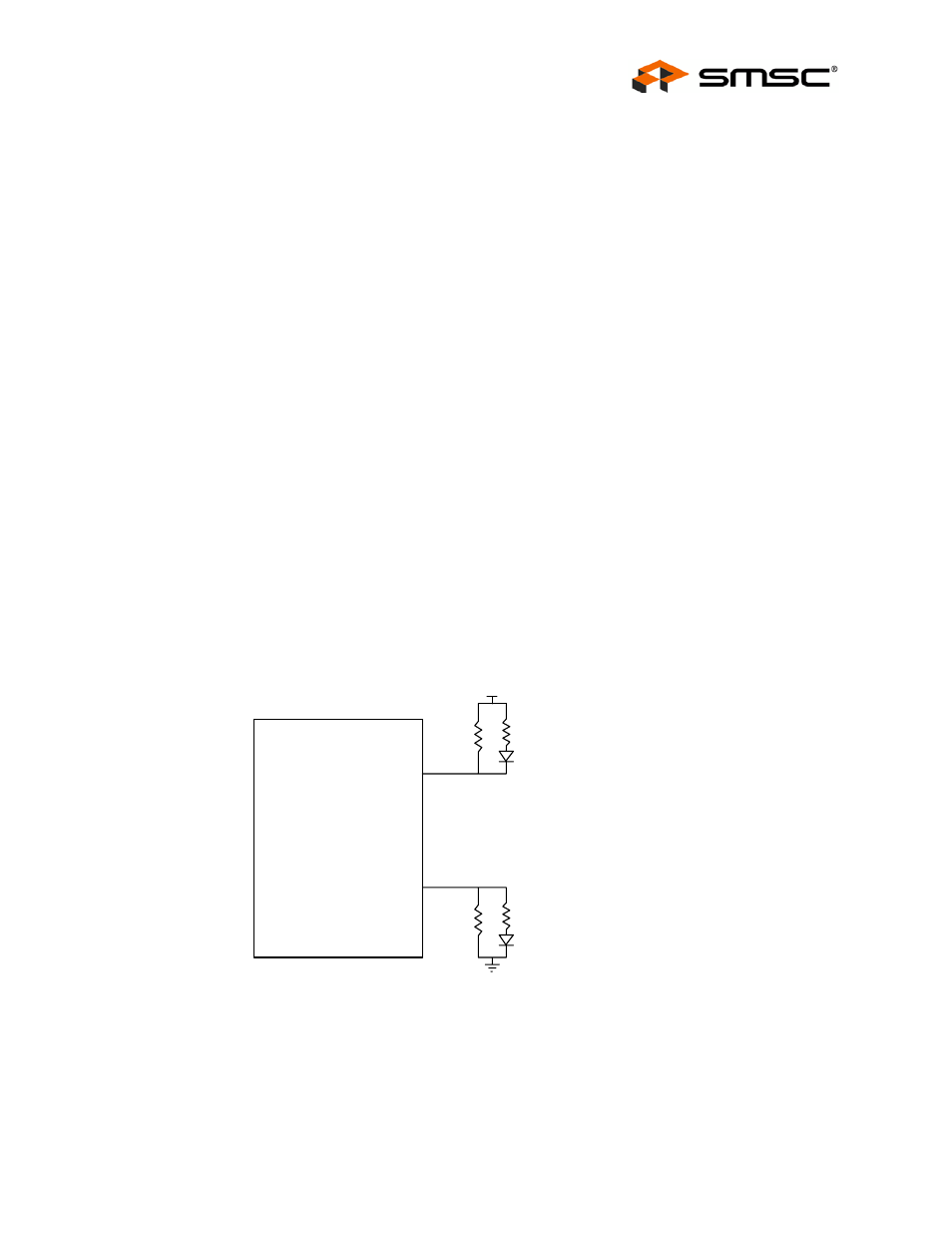 7 bus reset sequence, 8 smbus alert response address, 4 default strapping option | Figure 7.3 led strapping option, 5 default configuration, Bus reset sequence, Smbus alert response address, Undefined registers, Reserved registers, Default strapping option | SMSC USB2524 User Manual | Page 43 / 57