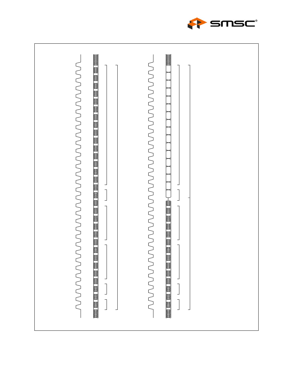 Figure 7.1 mi serial port frame timing diagram, Figure 7.1, Each | Datasheet | SMSC LAN91C111 User Manual | Page 23 / 128