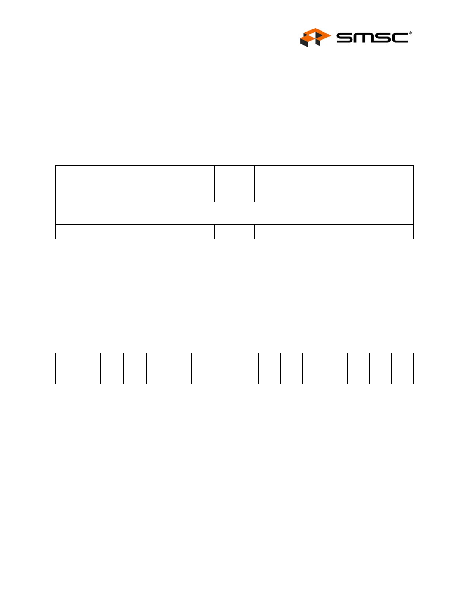 12 bank 1 - base address register, 13 bank 1 - individual address registers, Bank 1 - base address register | Bank 1 - individual address registers, Datasheet | SMSC LAN91C111 User Manual | Page 55 / 128