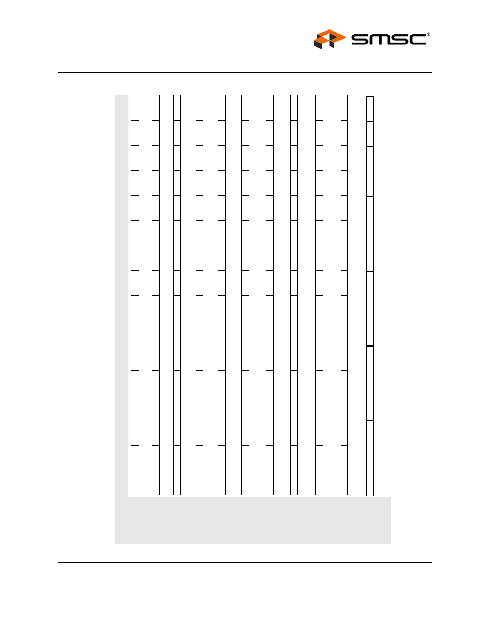 Table 9.2 mii serial port register map, Datasheet | SMSC LAN91C111 User Manual | Page 73 / 128