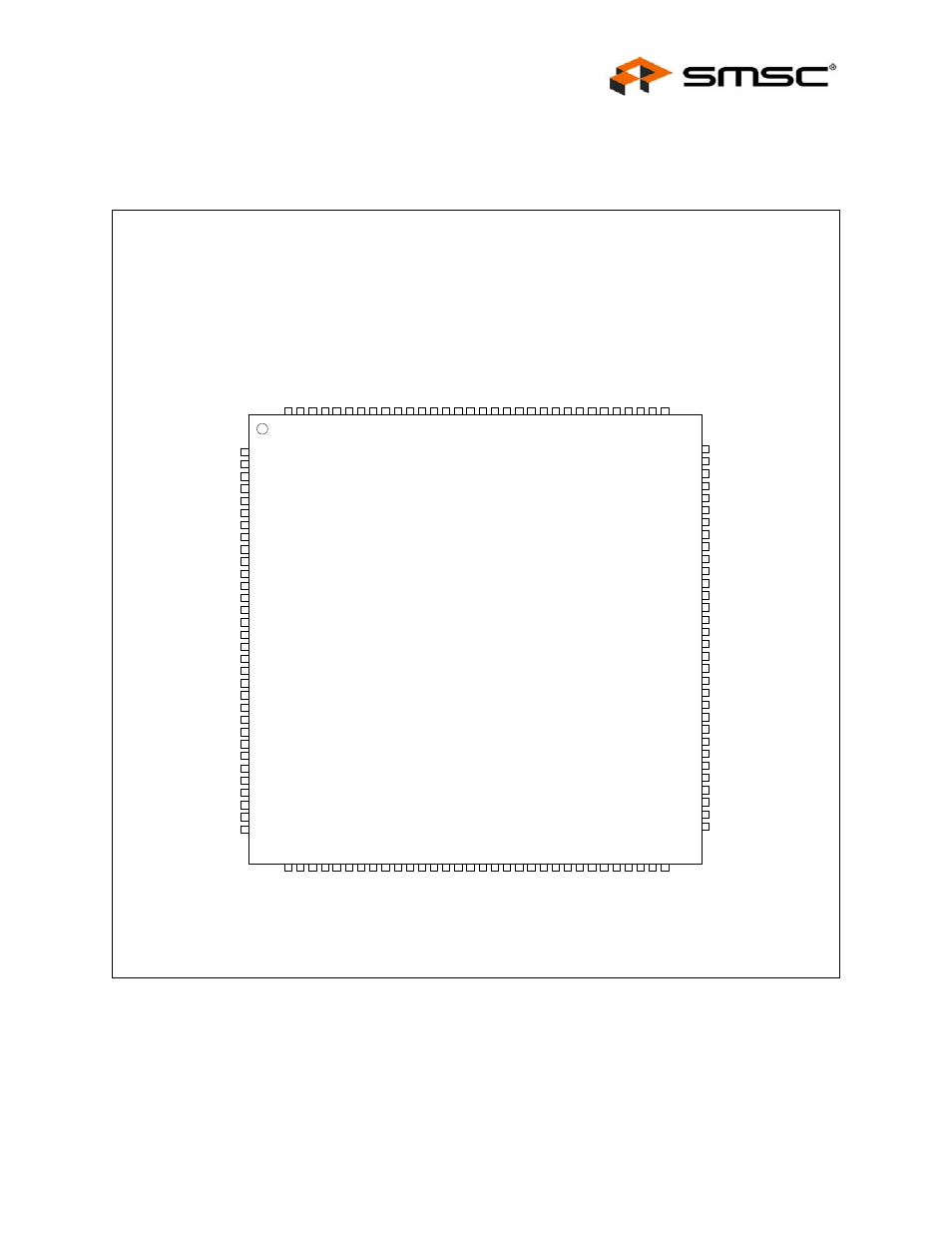 Chapter 2 pin configurations, Chapter 2, Pin configurations | 128 pin tqfp, Datasheet, Pin configuration | SMSC LAN91C111 User Manual | Page 9 / 128
