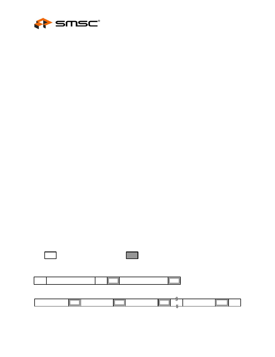 4 smbus slave interface, 1 bus protocols, Figure 4.1 block write | Smbus slave interface 4.4.1, Bus protocols, Datasheet | SMSC USB2513i User Manual | Page 34 / 48