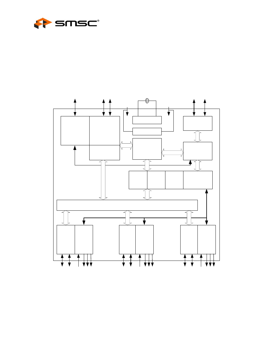Chapter 2 block diagram, Figure 2.1 usb2513i block diagram, Chapter 2 | Block diagram, Datasheet | SMSC USB2513i User Manual | Page 8 / 48