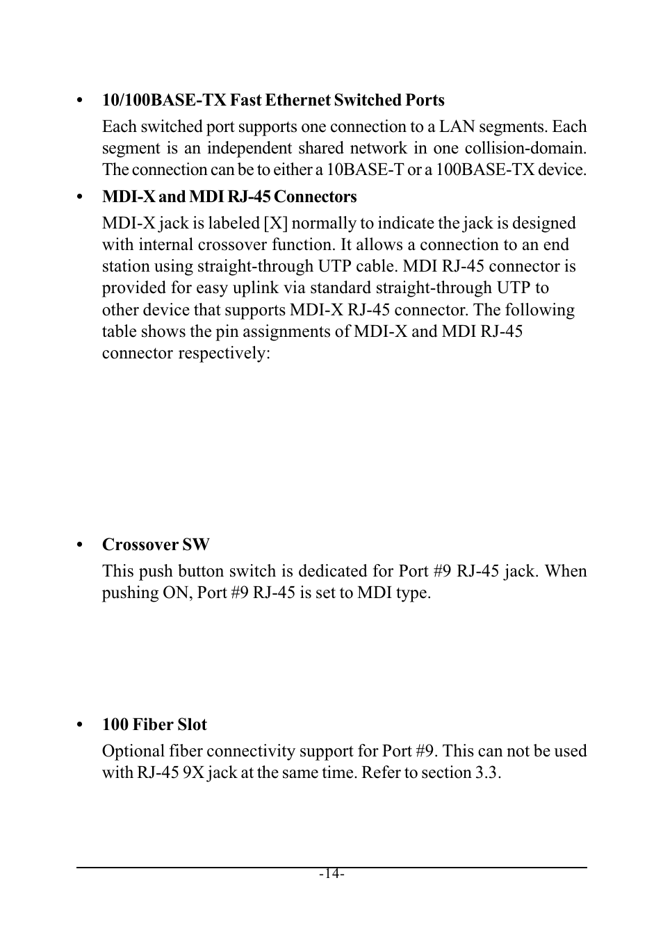 KTI Networks 10/100 FAST ETHERNET MANAGED KS-801 User Manual | Page 14 / 29