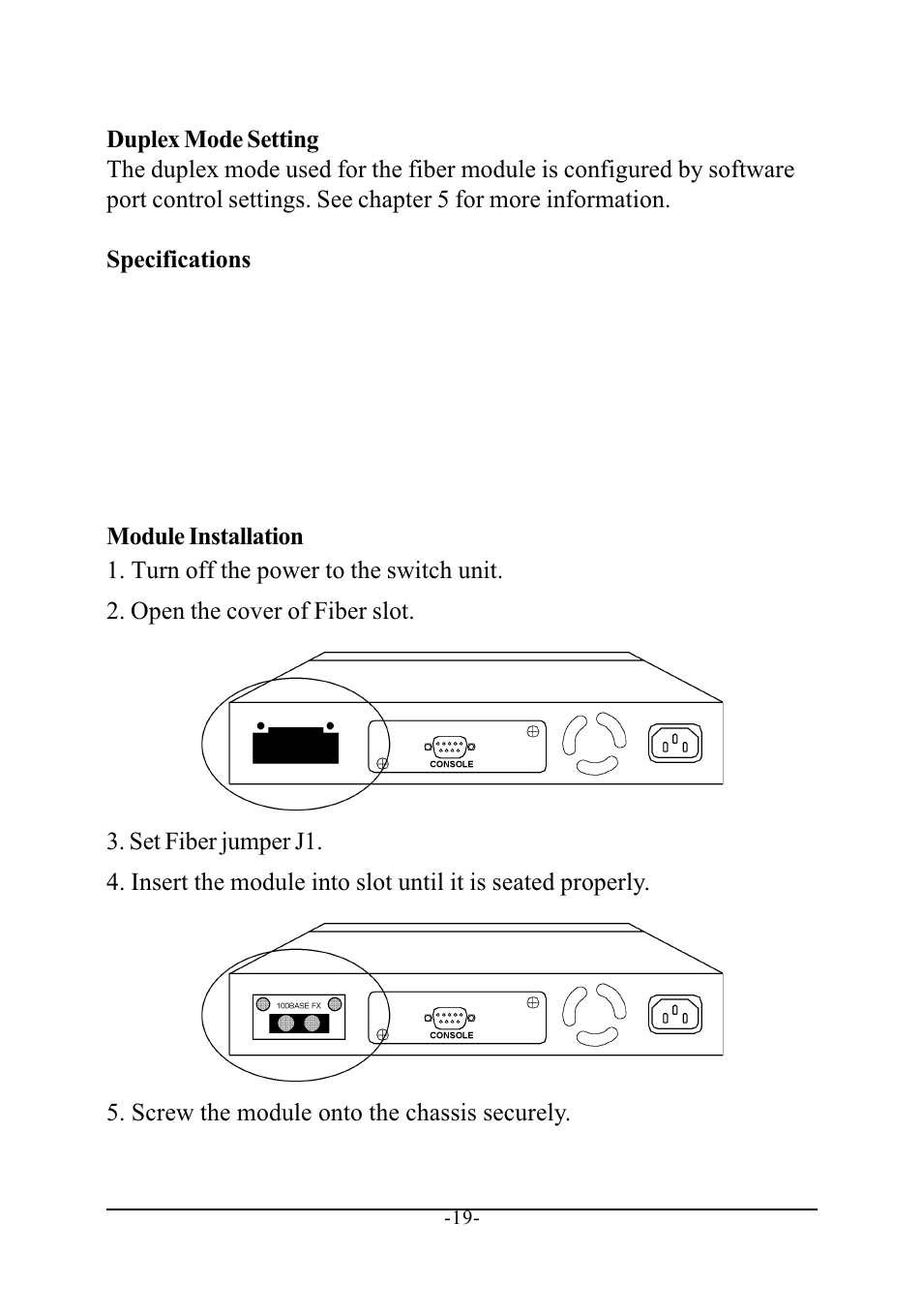 KTI Networks 10/100 FAST ETHERNET MANAGED KS-801 User Manual | Page 19 / 29