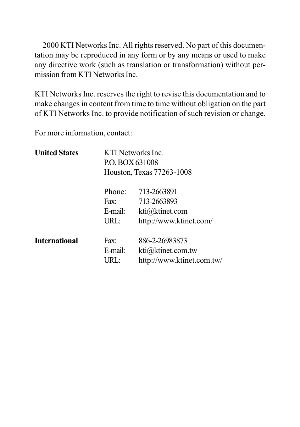 KTI Networks 10/100 FAST ETHERNET MANAGED KS-801 User Manual | Page 2 / 29