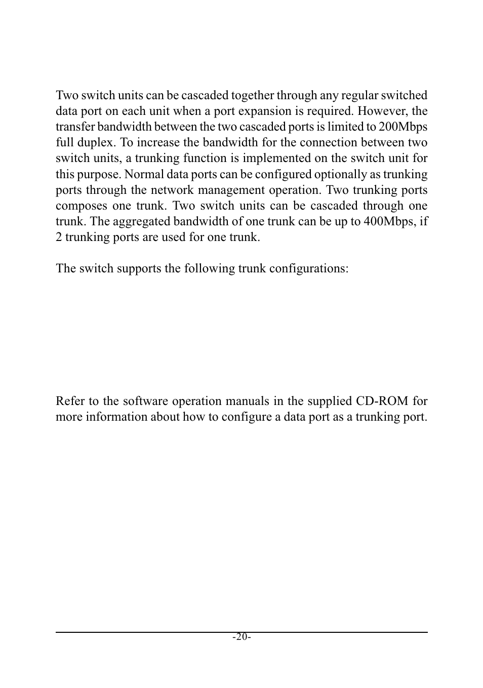 4 making trunk connections | KTI Networks 10/100 FAST ETHERNET MANAGED KS-801 User Manual | Page 20 / 29