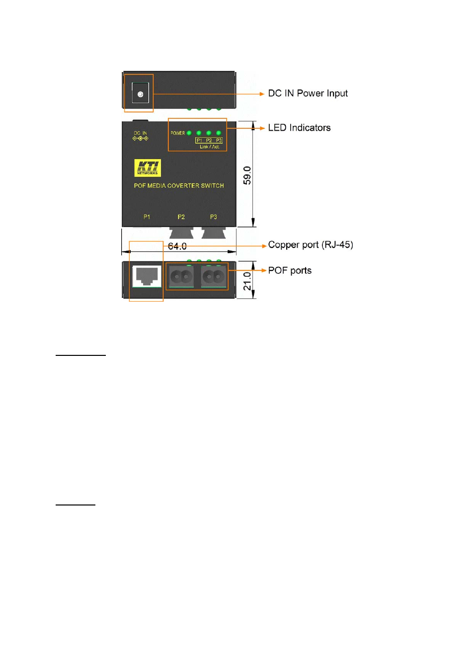 3 specifications | KTI Networks KCD-303P-A1 User Manual | Page 7 / 18