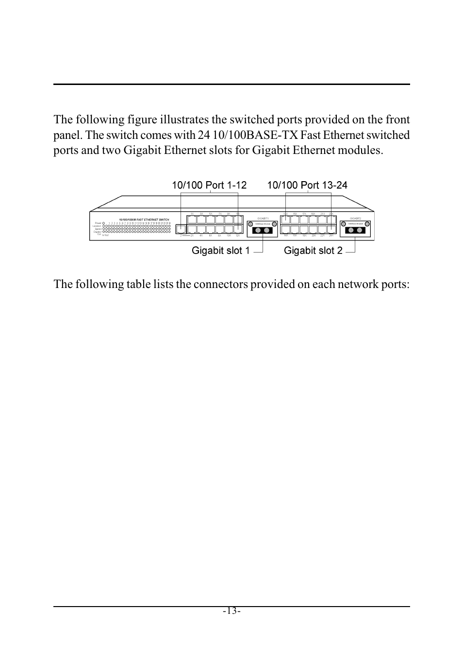 Making network connections, 1 network switched ports | KTI Networks KS-2240 User Manual | Page 13 / 30