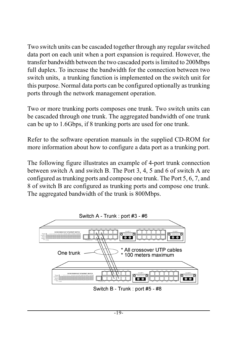 4 making trunk connections | KTI Networks KS-2240 User Manual | Page 19 / 30