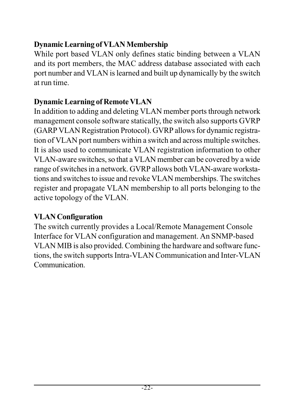 KTI Networks KS-2240 User Manual | Page 22 / 30