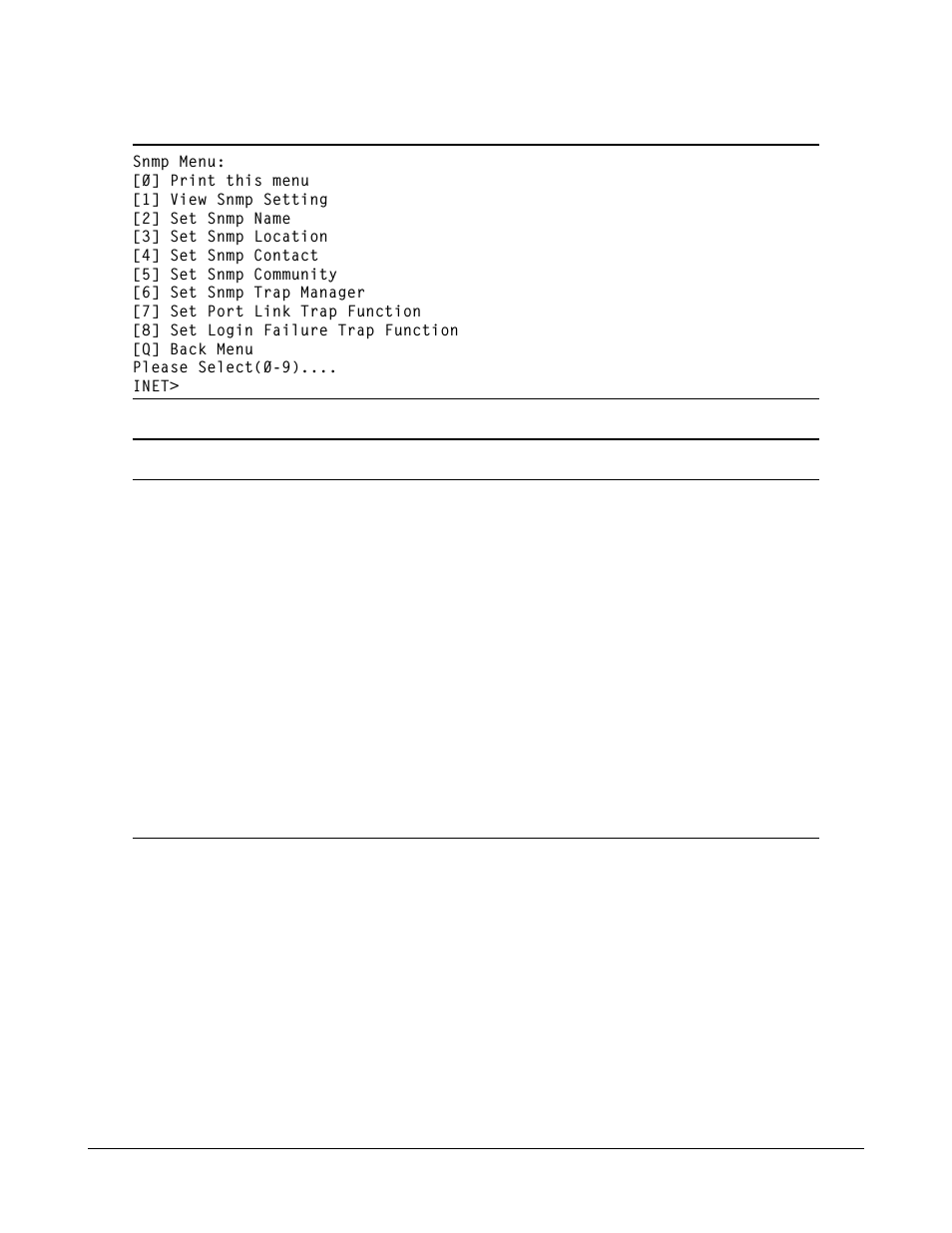 3 snmp menu | KTI Networks KSD-800M User Manual | Page 35 / 65