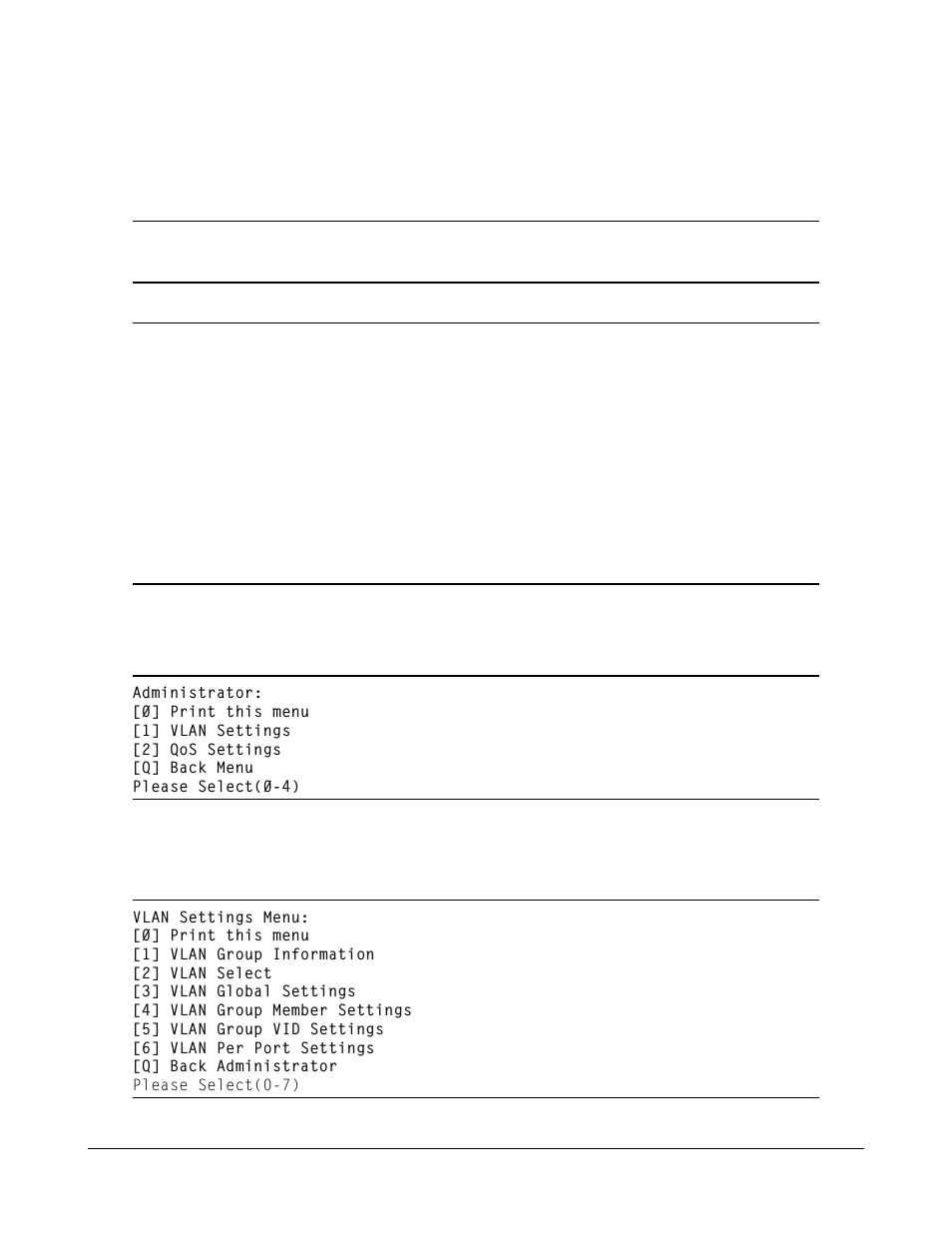 5 administrator, 1 administrator -> vlan settings | KTI Networks KSD-800M User Manual | Page 37 / 65