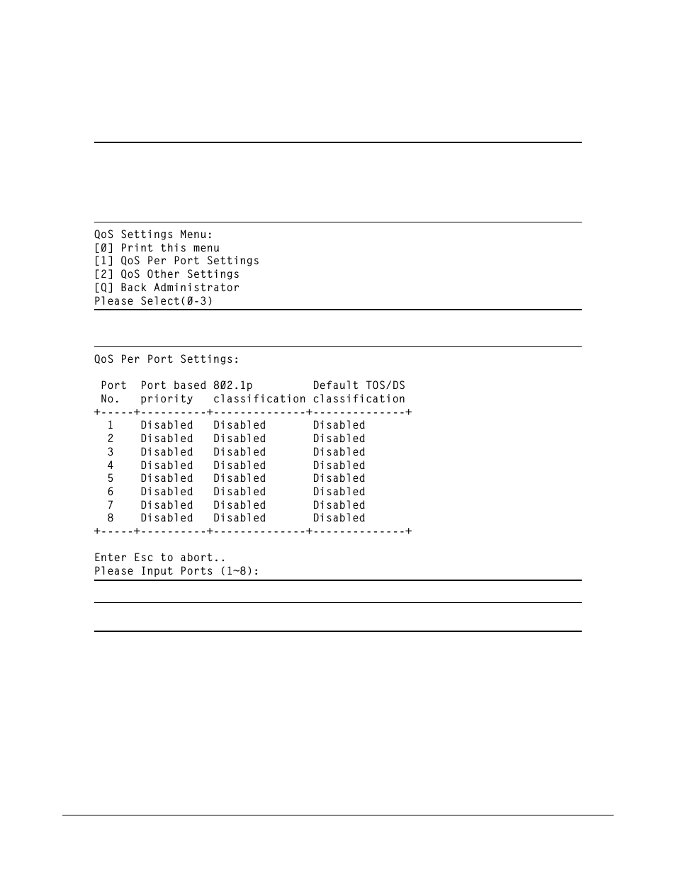 2 administrator -> qos settings | KTI Networks KSD-800M User Manual | Page 41 / 65