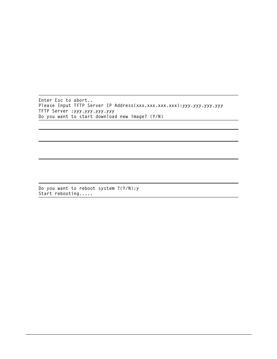 8 update firmware, 9 reboot system, 10 exit | KTI Networks KSD-800M User Manual | Page 45 / 65