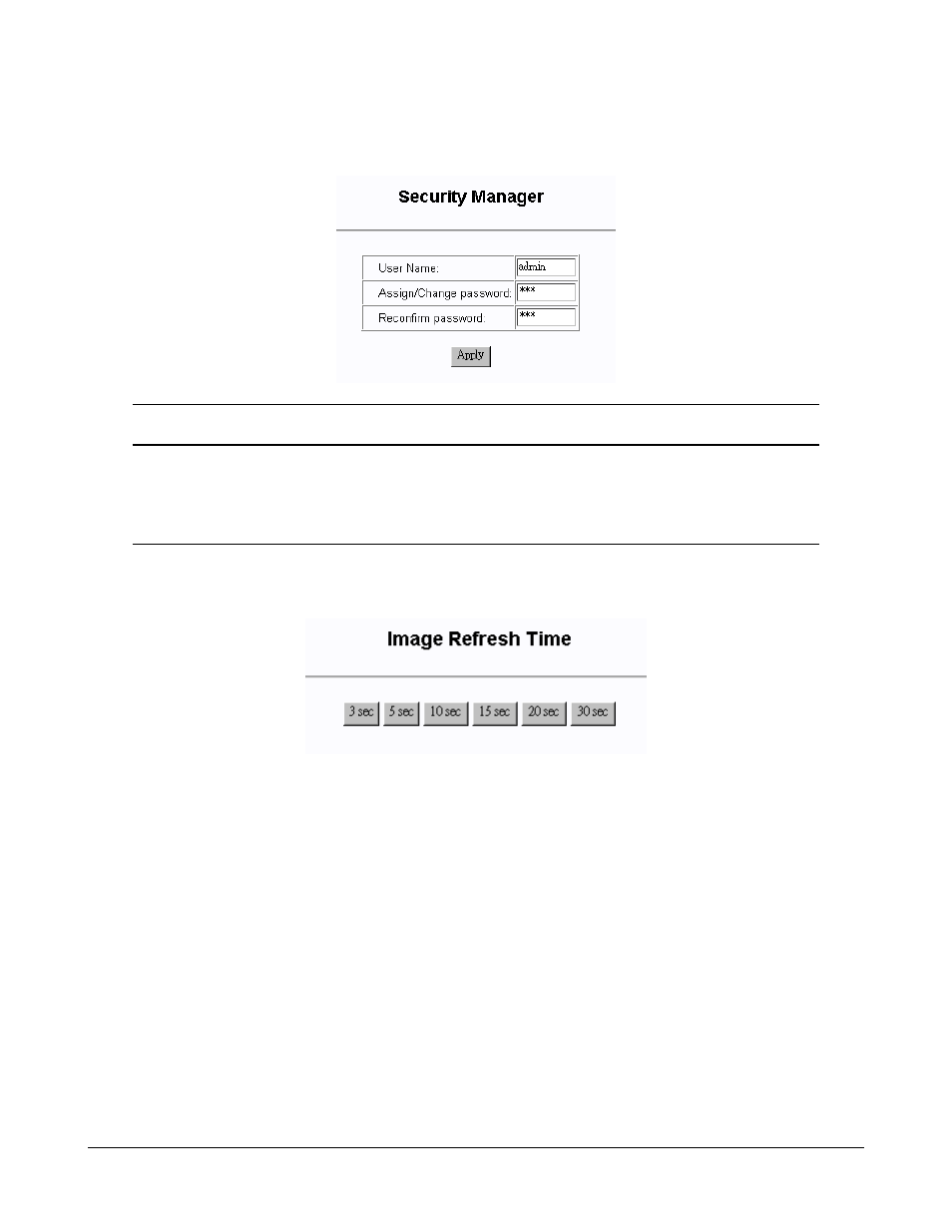 5 security manager, 6 image refresh time | KTI Networks KSD-800M User Manual | Page 61 / 65
