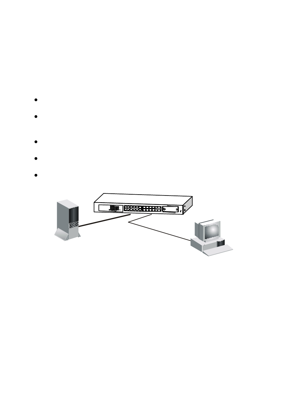 Configure the network connection, 1 connecting devices to the 24port switch, 2 connecting to another ethernet switch/hub | KTI Networks KS-324F User Manual | Page 7 / 17