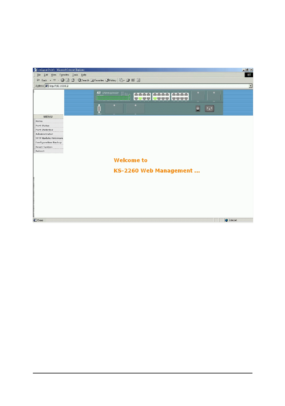2 web management home overview | KTI Networks KS-2260 User Manual | Page 101 / 153