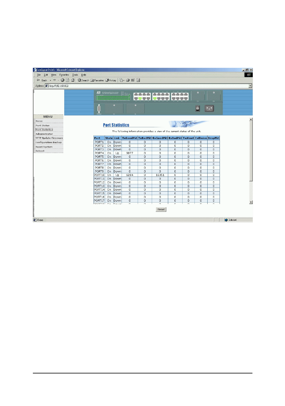 4 port statistics | KTI Networks KS-2260 User Manual | Page 104 / 153