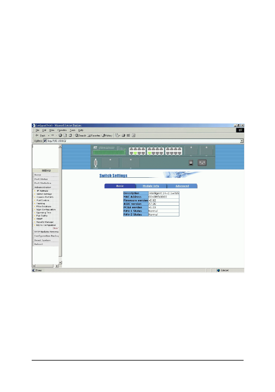 2 switch setting, 1 basic information, 2 switch setting 5.5.2.1 basic information | KTI Networks KS-2260 User Manual | Page 107 / 153
