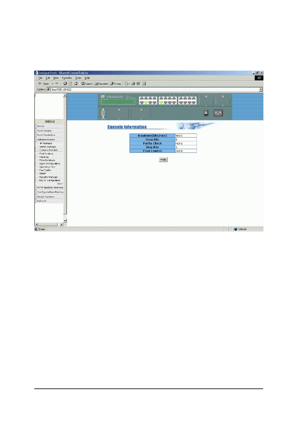 3 console port information | KTI Networks KS-2260 User Manual | Page 112 / 153