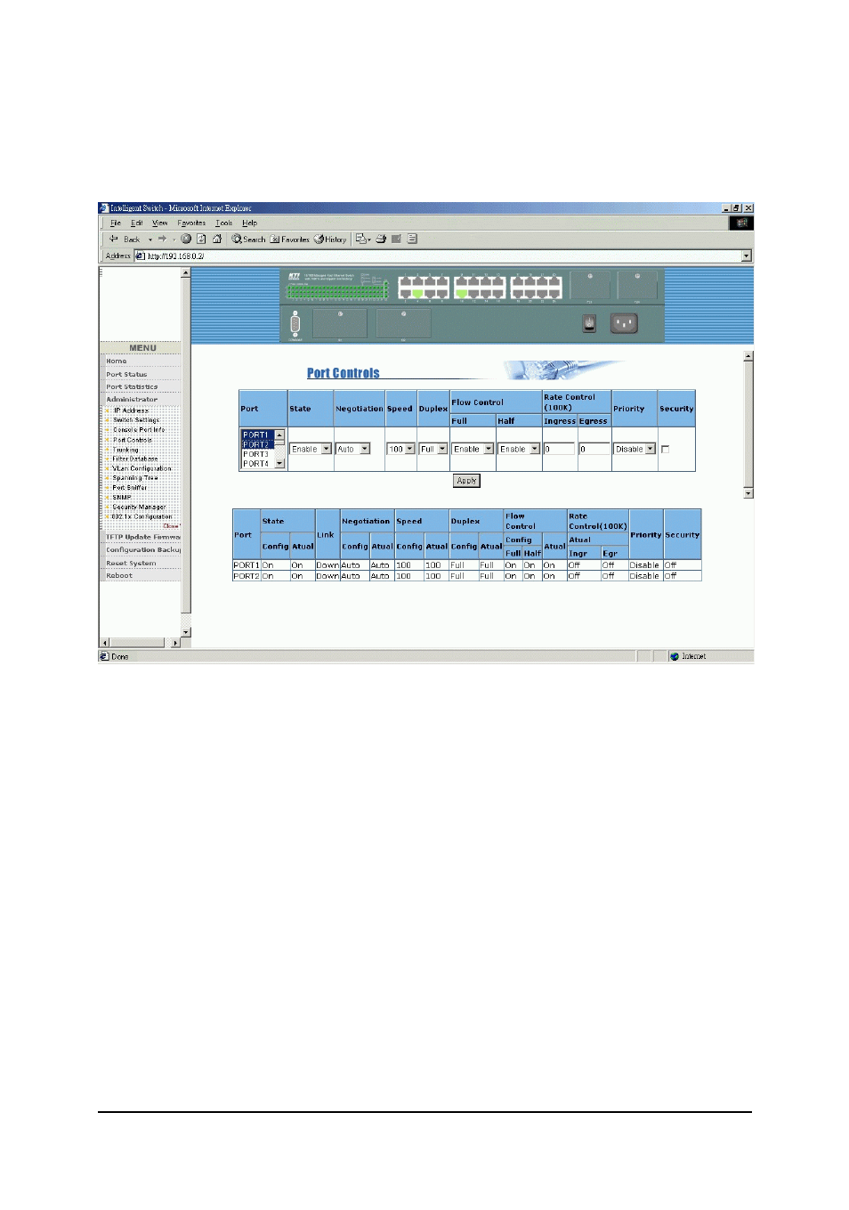 4 port controls | KTI Networks KS-2260 User Manual | Page 113 / 153
