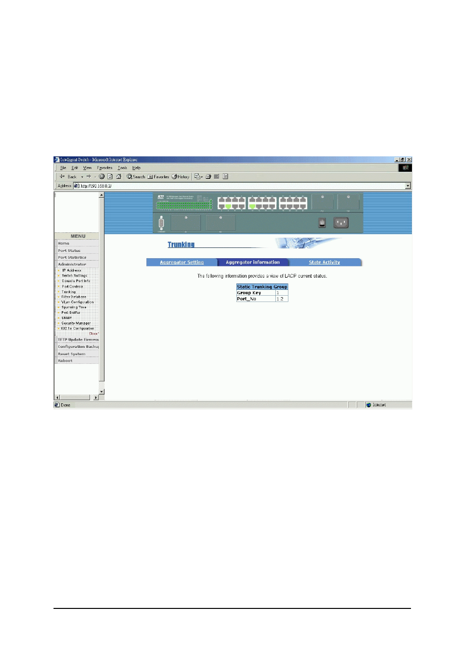 2 aggregator information | KTI Networks KS-2260 User Manual | Page 117 / 153