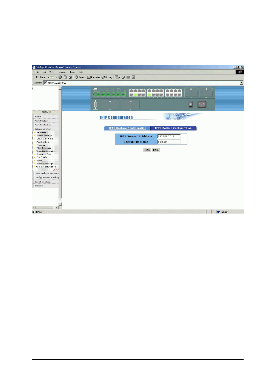 2 tftp backup configuration | KTI Networks KS-2260 User Manual | Page 147 / 153
