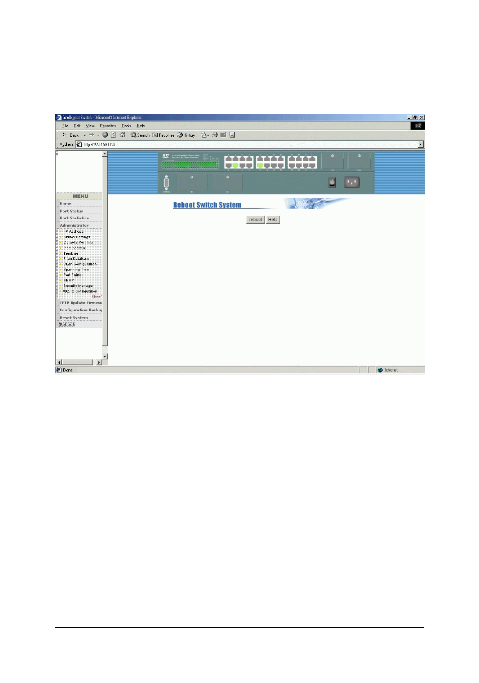 9 reboot | KTI Networks KS-2260 User Manual | Page 149 / 153