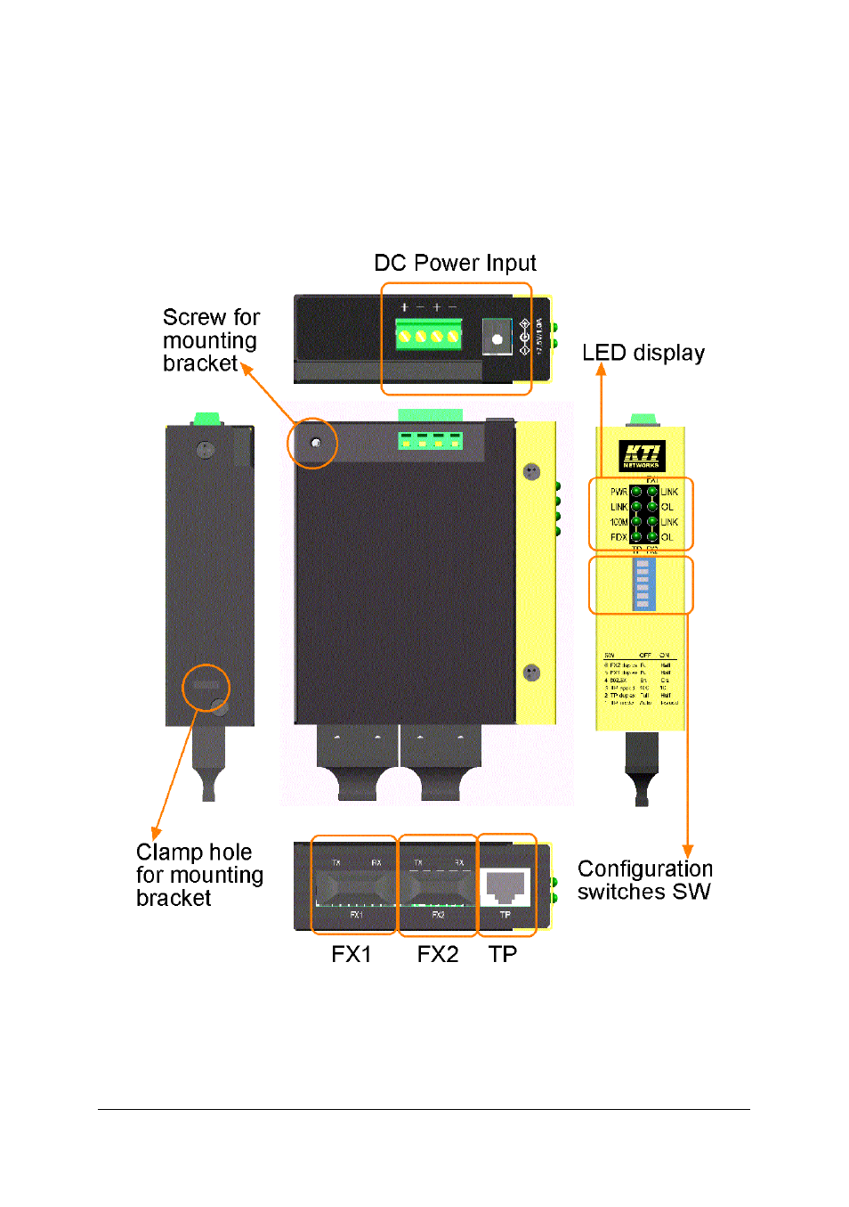2 specifications | KTI Networks KCD-302 Series User Manual | Page 8 / 28