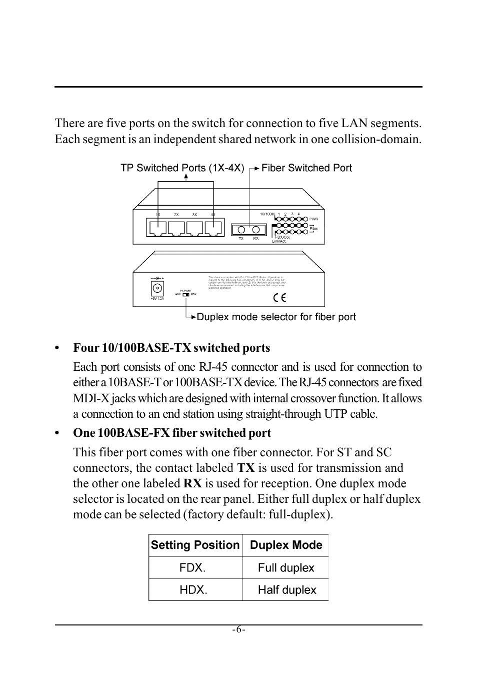 Making network connections, 1 network switched ports | KTI Networks KS-115F Series User Manual | Page 10 / 15