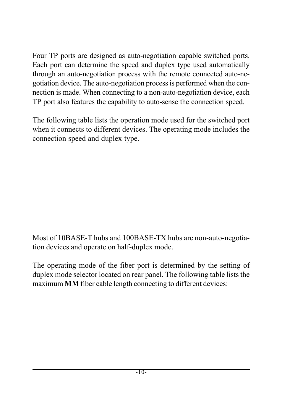 5 operating mode | KTI Networks KS-115F Series User Manual | Page 14 / 15