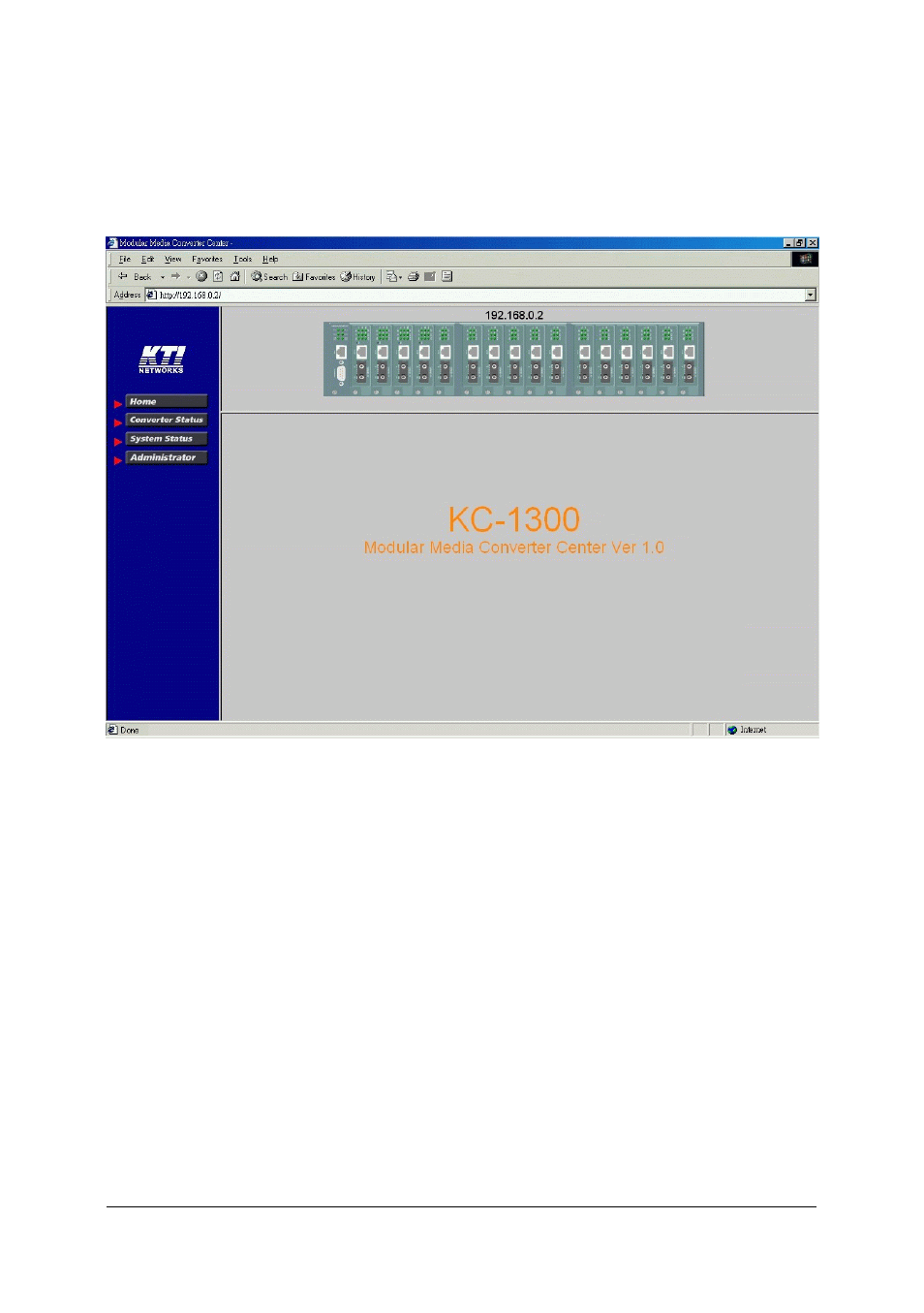 KTI Networks Modular Media Converter Center System KC-1300 User Manual | Page 47 / 63