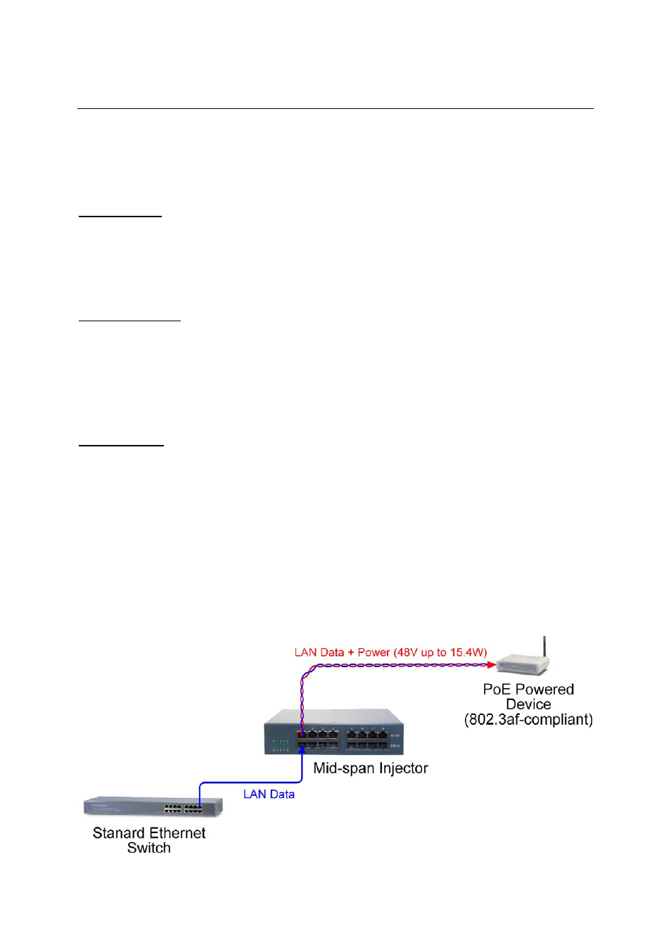 Making lan connections, 1 making switch port connections | KTI Networks KPOE-800-2P User Manual | Page 14 / 17
