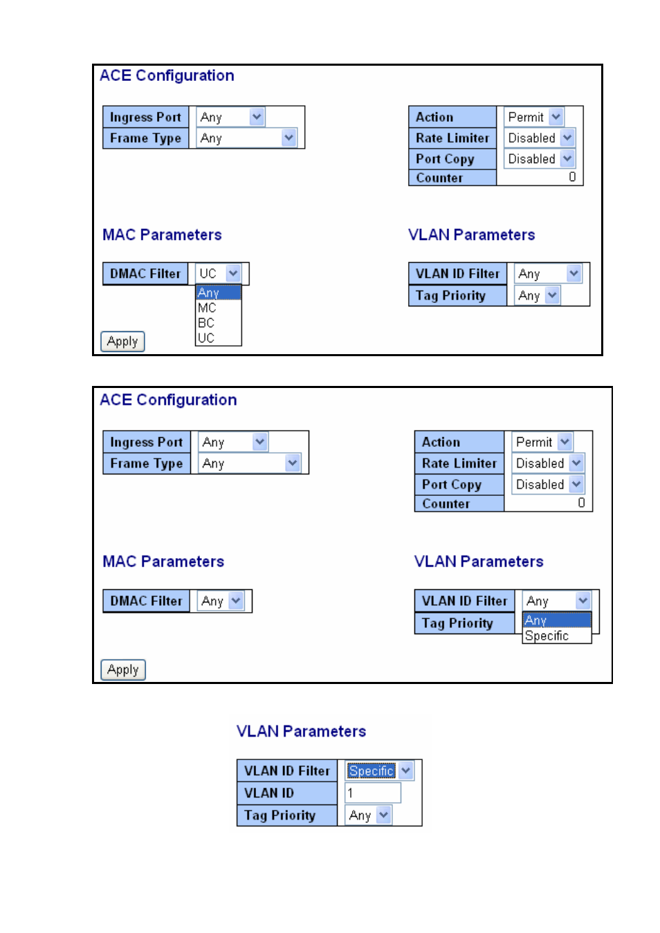 KTI Networks KGS-2416 User Manual | Page 132 / 318
