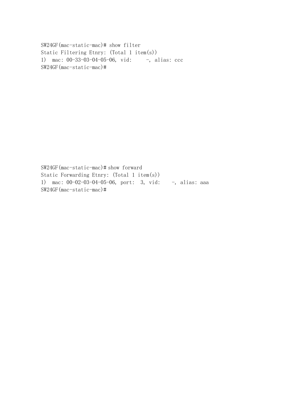 KTI Networks KGS-2416 User Manual | Page 266 / 318