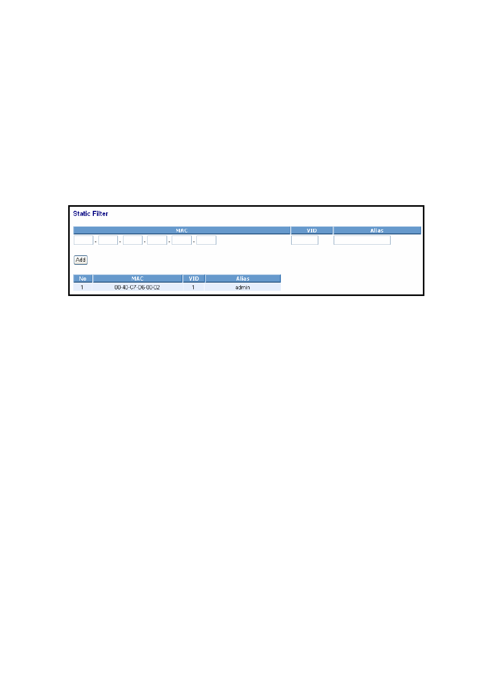 4-2. static filter | KTI Networks KGS-2416 User Manual | Page 79 / 318