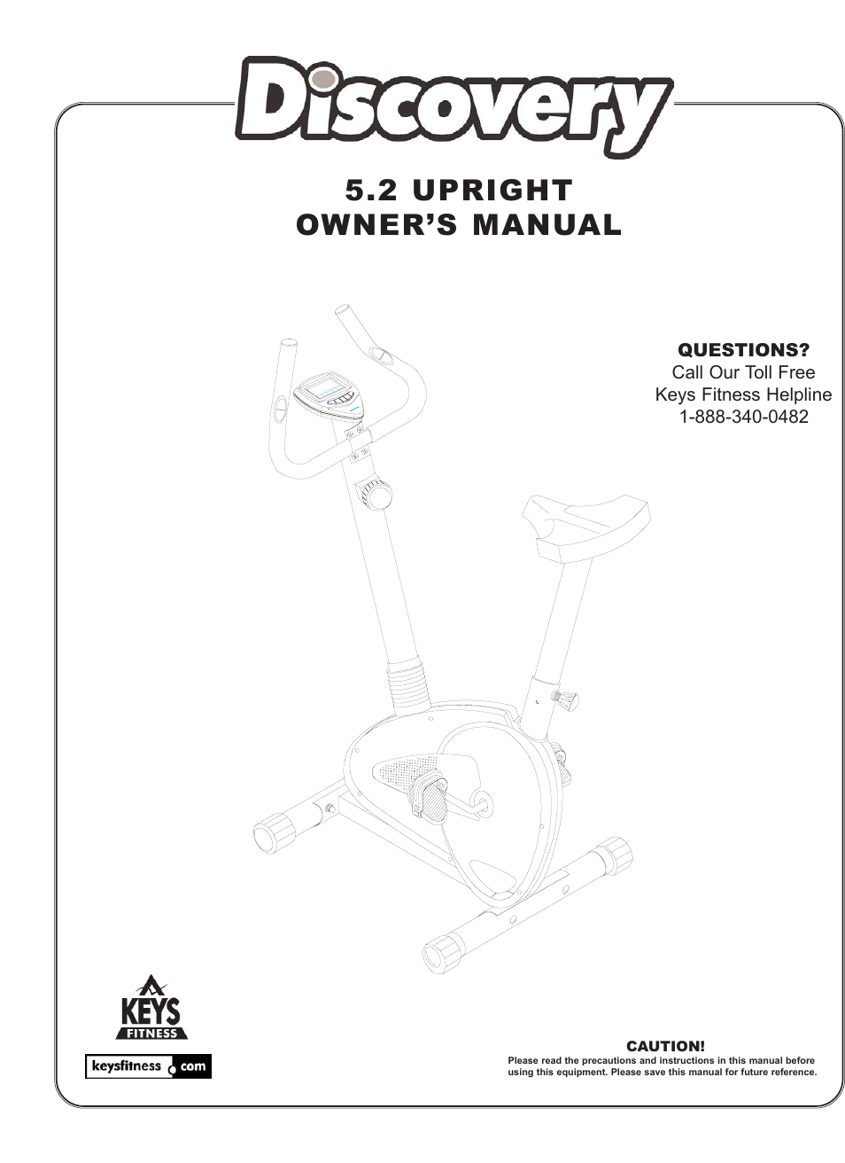 Keys Fitness DCV5.2U User Manual | 14 pages