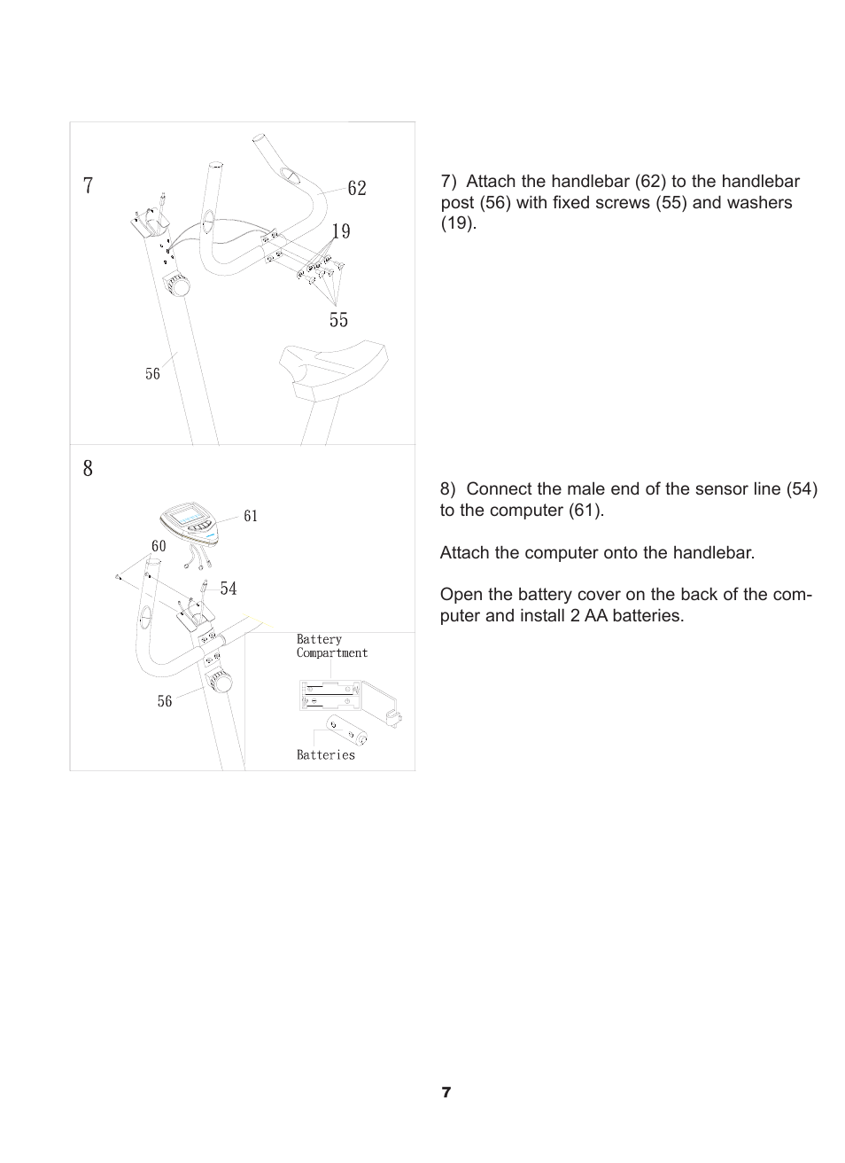Keys Fitness DCV5.2U User Manual | Page 8 / 14