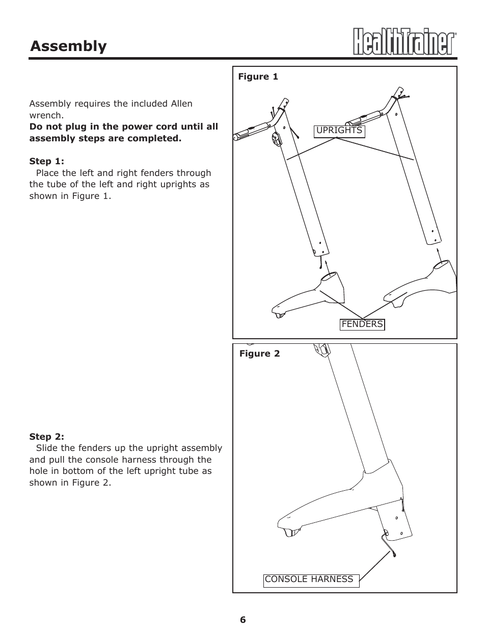 Assembly | Keys Fitness Health Trainer CLASSIC HT-CLASSIC User Manual | Page 6 / 29