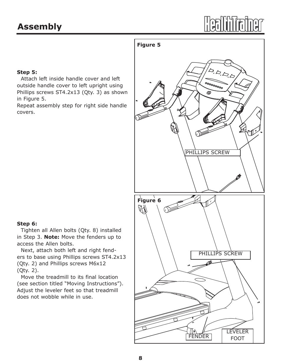 Assembly | Keys Fitness Health Trainer CLASSIC HT-CLASSIC User Manual | Page 8 / 29