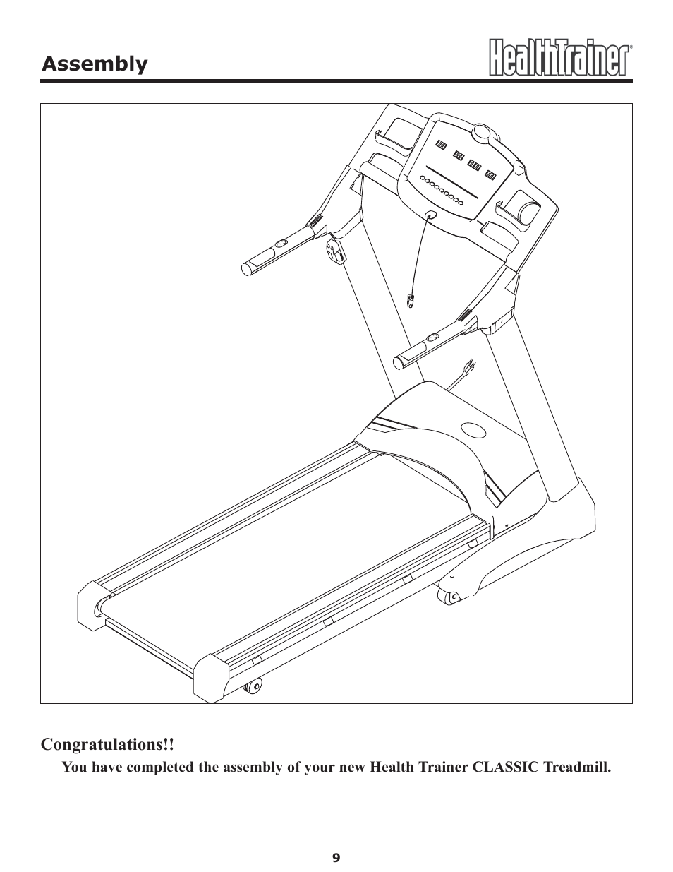 Assembly | Keys Fitness Health Trainer CLASSIC HT-CLASSIC User Manual | Page 9 / 29