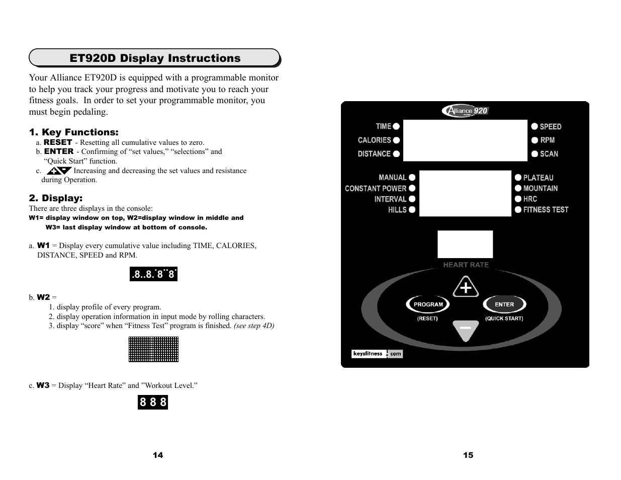 Keys Fitness ET920D User Manual | Page 9 / 12