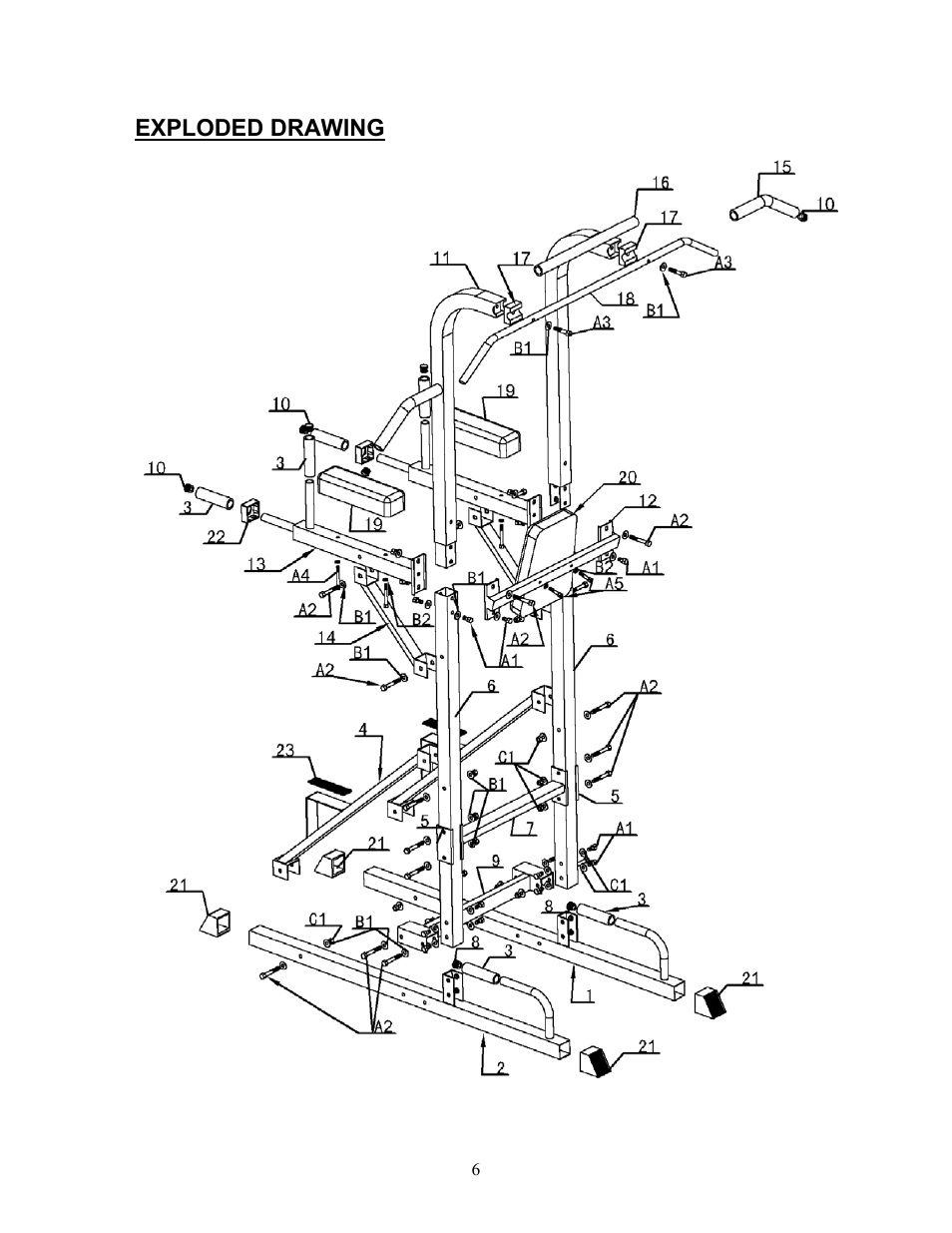 Keys Fitness Strength Trainer ST-PT User Manual | Page 6 / 8