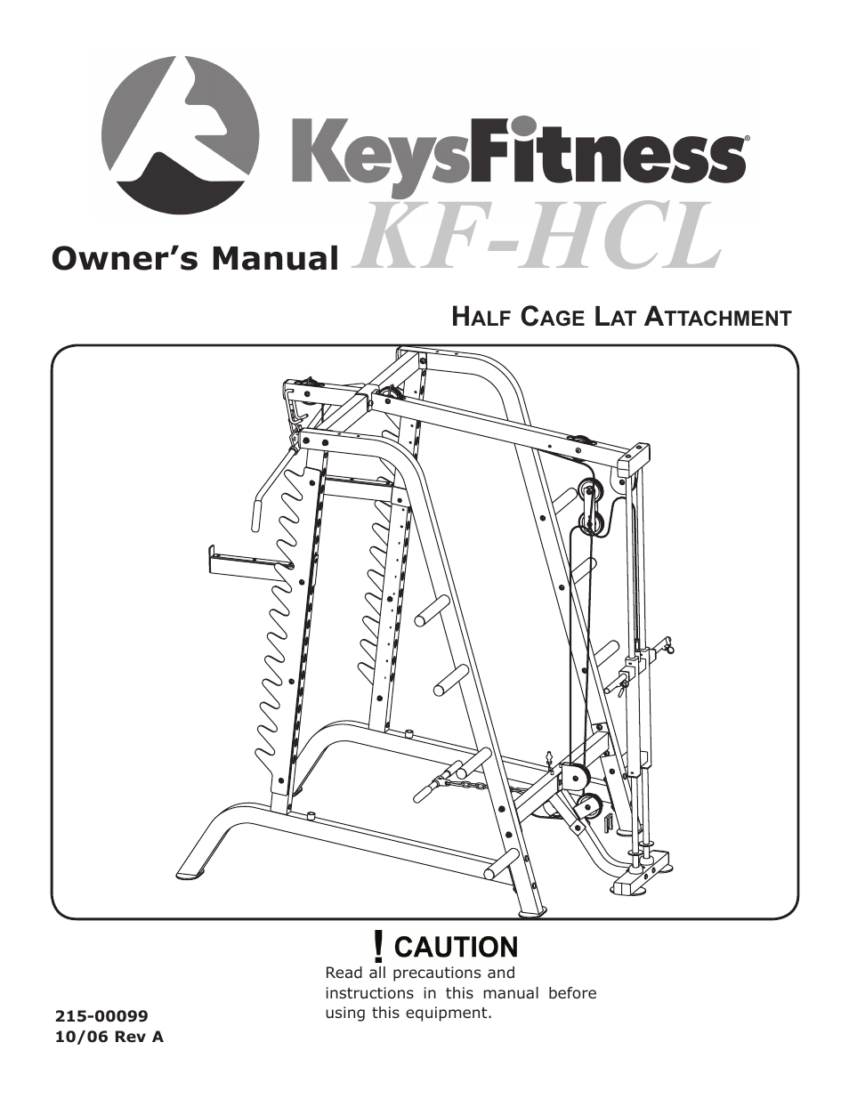 Keys Fitness KF-HCL User Manual | 13 pages