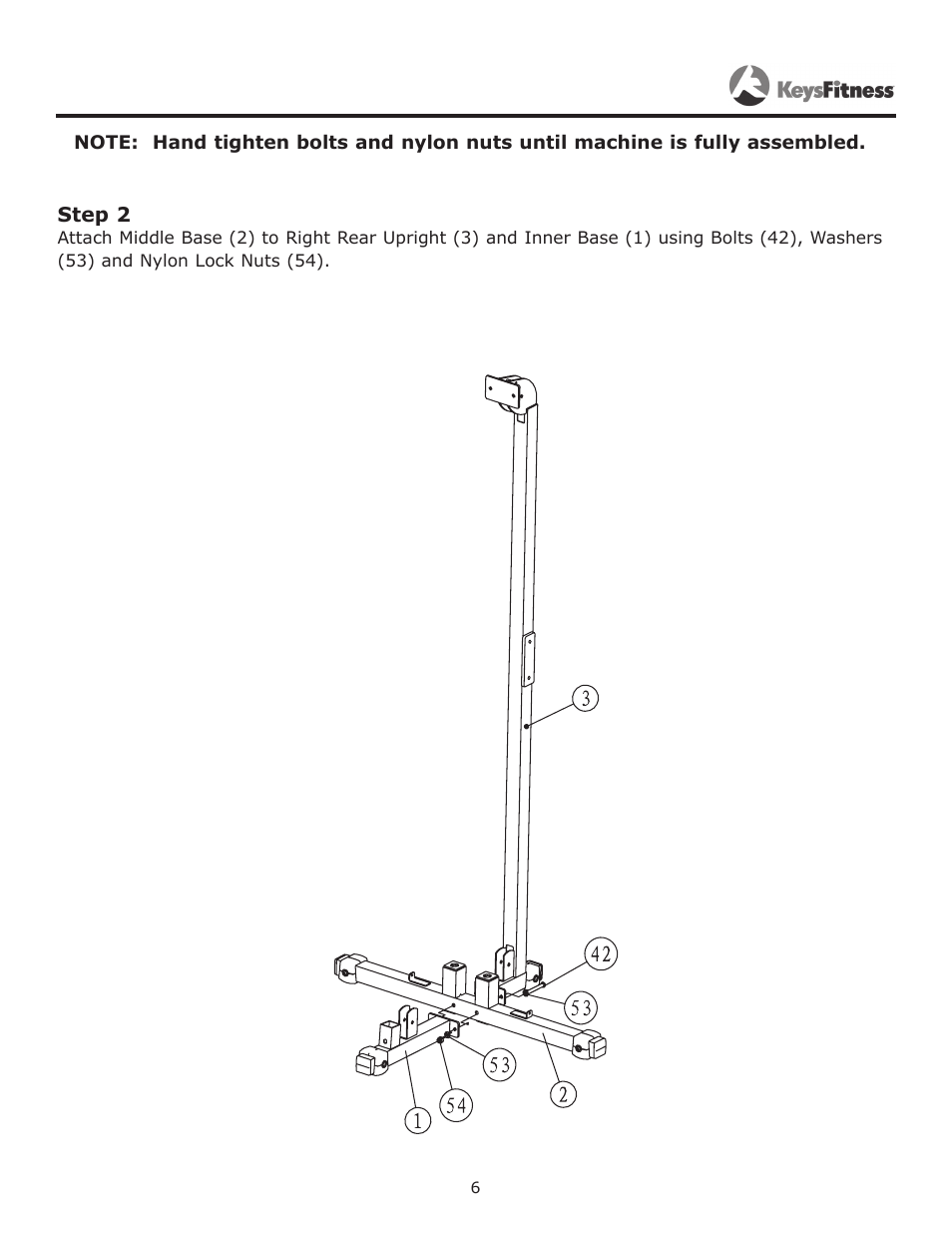 Step 2 | Keys Fitness Cable Crossover KF-CC User Manual | Page 6 / 16