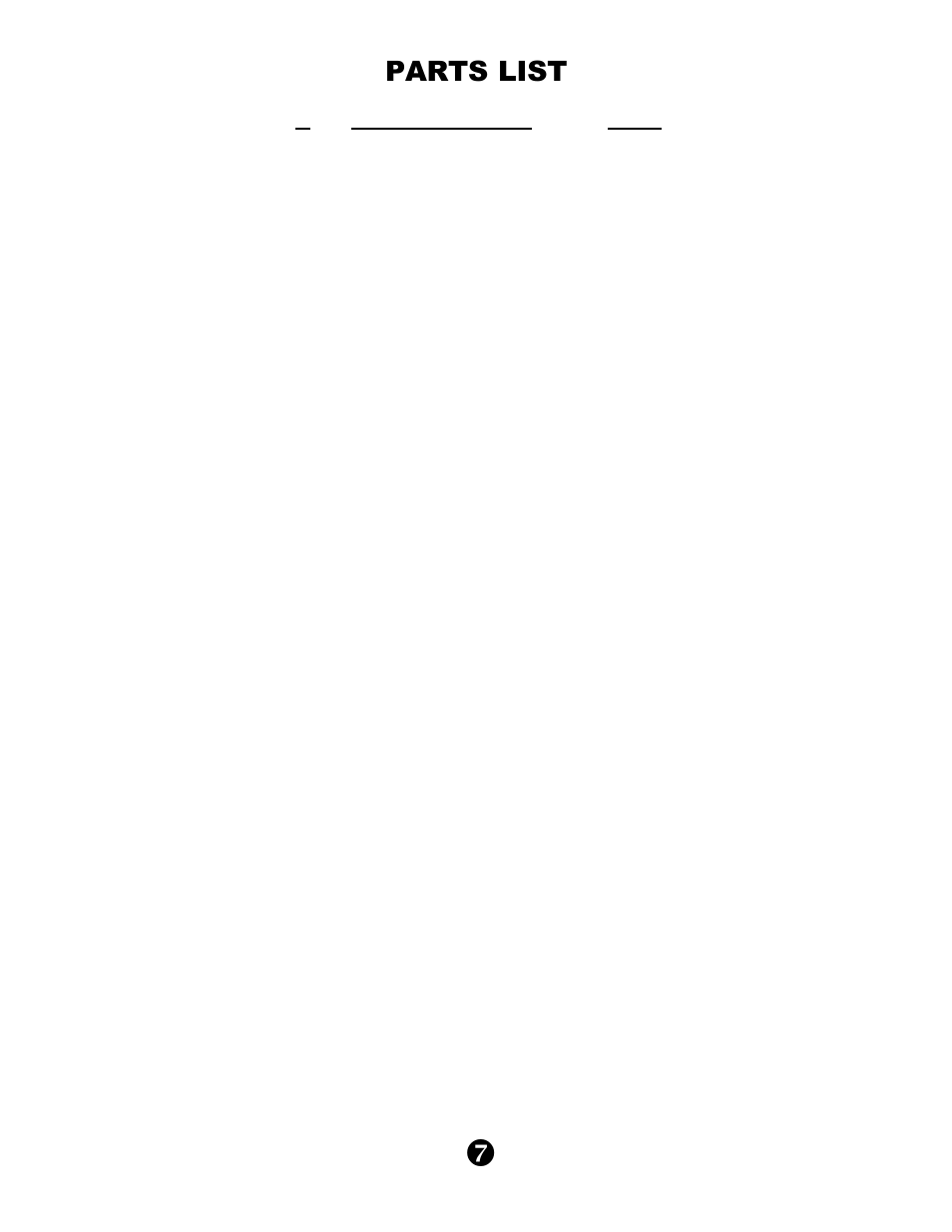 Parts list, Description qty | Keys Fitness KPS-SCC User Manual | Page 9 / 12