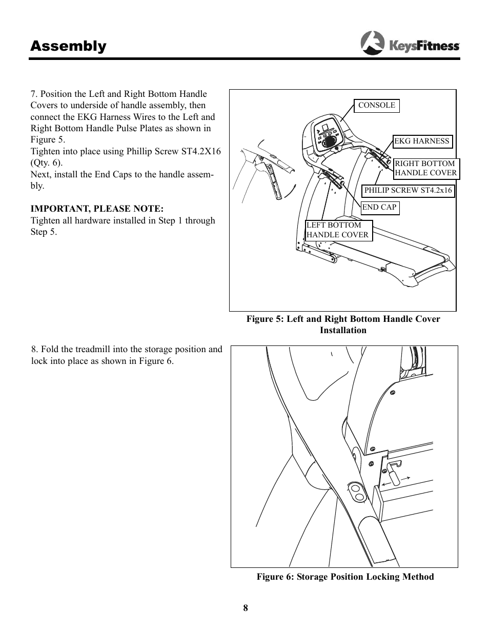 Assembly | Keys Fitness Triumph 7.3t User Manual | Page 8 / 28