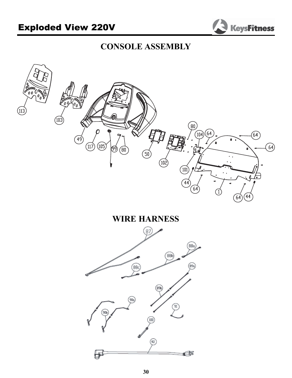 Keys Fitness 4500T User Manual | Page 30 / 32